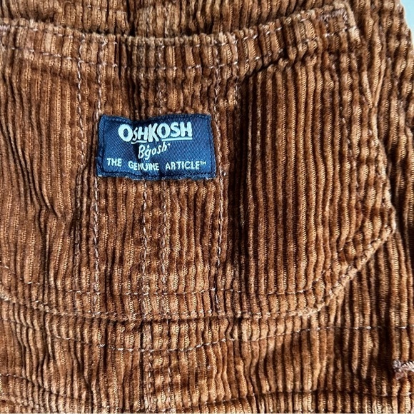 OshKosh B’Gosh Baby Boy Corduroy Fleece Lined Overalls - Picture 2 of 7